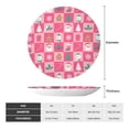 thumbnail image 2 of Balery Pink Christmas Cheer Print Bone China Decorative Plate Ceramic Dinner Plates Art Crafts with Display Stand-8in, 2 of 6