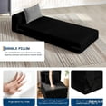 thumbnail image 3 of QinaQin Sofá cama plegable 4 en 1, futón de piso con espuma de alta densidad, ideal para sala, recámara, departamento o cuarto de visitas, 3 of 8