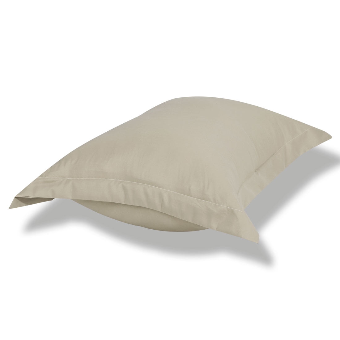 Unique Bargains Pillowcases Soft Microfiber Pillow Shams Set of 2 Queen Khaki