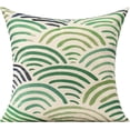 thumbnail image 3 of Outdoor Pillow Covers 20x20 for Patio Funitures Green Decorative Accent Throw Pillows for Porch Bench Couch Sofa Set of 4 Rainforest Palm Plant Leaf Cushion, 3 of 5