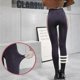 thumbnail image 3 of Leggings con forro polar para mujer, medias de color liso, cintura alta y largo completo., 3 of 3