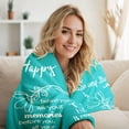 thumbnail image 2 of Birthday Gifts for Women, Birthday Gifts for Women Friendship Unique, Happy Birthday Gifts for Her Men Mom Grandma Wife, Best Birthday Gift Ideas, Happy Birthday Decorations Throw Blanket 50"x60" Red, 2 of 5