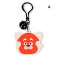 thumbnail image 1 of Pendentif Ours Rouge de Dessin Animé, Porte-Clés en Silicone Mignon, 1 of 5