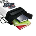 thumbnail image 4 of Aquaman Movie Black Manta Drawstring Backpack Sports Bag Sackpack 17" x 13", Perfect for Gym, Yoga or Practice, 4 of 5