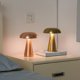 thumbnail image 4 of Lámpara de mesa LED con forma de seta, iluminación táctil recargable de tres tonos para cafetería, bar, restaurante, sala de estar, dormitorio, estudio, decoración, 1 Uds., 4 of 5
