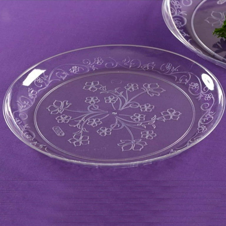 Clear glass plates walmart top