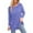 Blue Tops, variant on Htigea Womens Crewneck Tunic Shirts Striped Color Block Long Sleeve Pullover Casual Loose Fit Tops Purple M