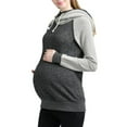 thumbnail image 2 of Maternity Active Asymmetrical Zip Sweatshirt Hoodie, 2 of 3