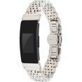 thumbnail image 1 of wonima11 Band Compatible with Fitbit Inspire HR/Inspire 2 Bands Classy Fitbit Fitness Wristband Smart Watch Stainless Steel Adjustable Replacement Accessory Bands Strap for Inspire/Inspire 2 HR, 1 of 1