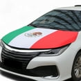 thumbnail image 1 of Cubierta de capó de coche Unique Bargains 63x47 pulgadas patrón de bandera mexicana de poliéster 1 v, 1 of 7