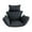 Black, variant on oshhni Egg Chair Cushion Hanging Seat Cushion for Family Balcony Outdoor Gray