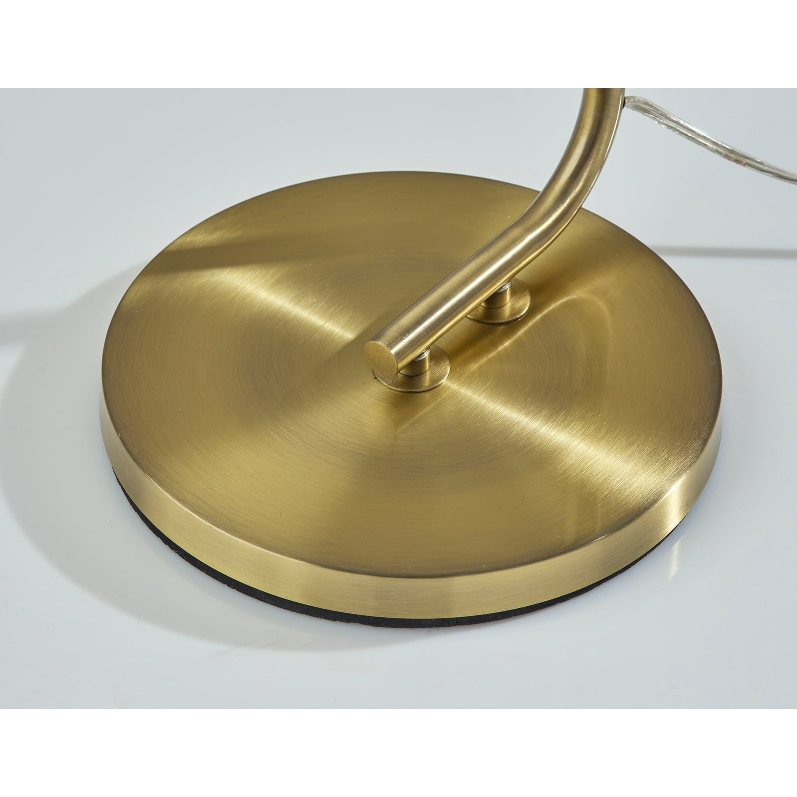 Adesso Atticus Floor Lamp Antique Brass