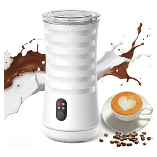 4 in 1 Magnetic Milk Frother, Non-Stick Interior Electric Milk Steamer &  Frother 3.4oz/6.8oz, Automatic Foam Maker Hot/Cold and Warmer for Latte,  Cappuccino, Hot Chocolates 