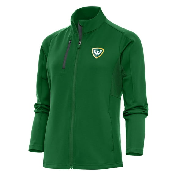 Women's Antigua  Green Wayne State Warriors Generation Full-Zip Jacket