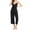 Black, variant on cfhntfmh Womens Pajama Sets Sleeveless V Neck Camisole Lounge Set with Capri Pant Pj Outfits Soft Matching Sleepwear