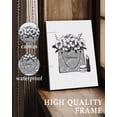 thumbnail image 3 of Drsoum Glam Black Fashion Ladies Canvas Wall Art Girly Beauty Makeup Room Decor 8x10in4pcs Natural Framed, 3 of 6