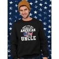 thumbnail image 2 of 4Th July All American Uncle Sweatshirt Men -Image by Shutterstock, Male Large, 2 of 4