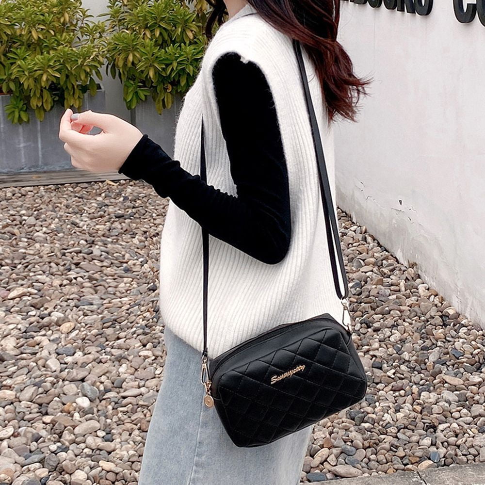 2022 Fashion Lingge Crossbody Small Round Bag New Hand Bag Women's Korean  Fashion Niche Single Shoulder Messenger Bag