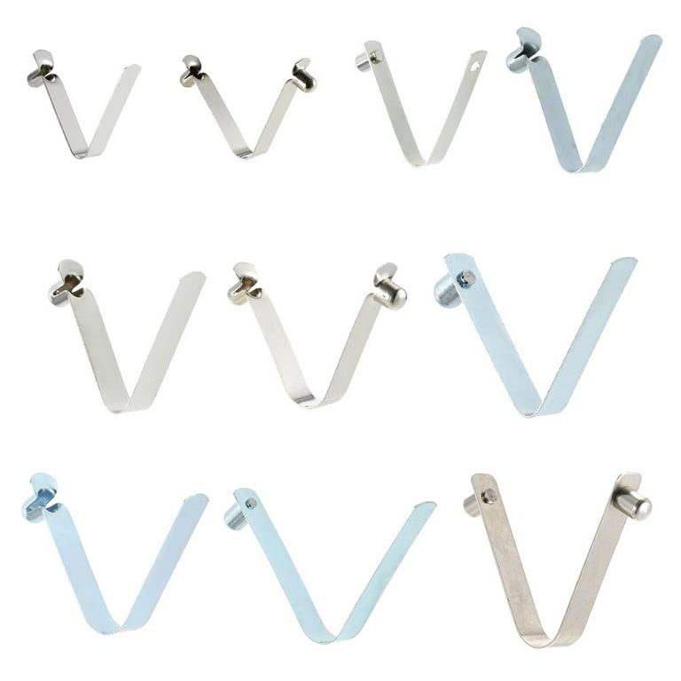 6pcs Kayak Paddle Spring Clips Tent Pole Clips Push Button Spring Snap Clip Lock, Adult Unisex, 9mm Single Pin
