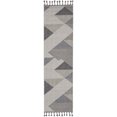 thumbnail image 2 of Nourison Elwood Contemporary Geometric Grey/Slate 2'2" x 8'2" Area Rug, (2' x 8'), 2 of 7