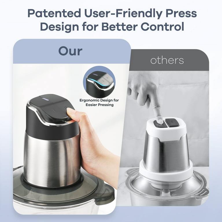 Ganiza Food Processor, 8 Cup, 2-Speed Mini Food Chopper, Meat