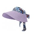 thumbnail image 2 of Harpily Womens Visor Hat Bow Decor Empty Top with Curved Structured Brim and Ponytail Hole Sun Protection Hat Daily Wear, 2 of 4