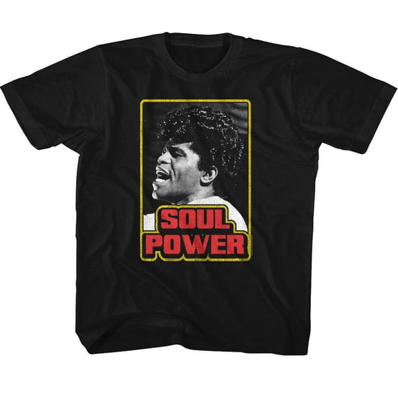 James Brown Soul Power Black Toddler T-Shirt
