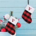 thumbnail image 6 of Xuniizn Personalized Christmas Stockings with Initials - Custom Embroidered Stocking Set, Luxury Velvet Xmas Stockings for Family, Holiday Christmas Decorations, New Model V, 6 of 7