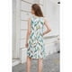thumbnail image 5 of V Neck Sleeveless Sundresses Wave Flower M, 5 of 5