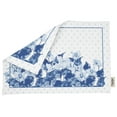 thumbnail image 5 of Vargottam Placemats- Placemat For Dining Table, Set Of 4- Printed & Reversible CottonNapkin-IndoorPlacematsFor Home & Kitchen Dining Table- Watercolor Blue Flowers (Medium Blue), 5 of 5