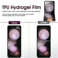 thumbnail image 4 of Zonyee 2 Sets Screen Protector for Samsung Galaxy Z Flip 5 - 6.7", Front/Back Full Coverage Soft Protective Film, Premium Folding,HD Clear Scratch Resistant, 4 of 9