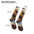 thumbnail image 2 of Disketp Eagle With USA Flags Print Unisex Contrast Color Stockings Lightweight Breathable Ventilation Ankle Contrast Color Stockings, Contrast Color Stockings for Daily, 2 of 6