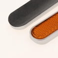 thumbnail image 3 of S SERENABLE 2X Orange Amber Motorcycle Rectangle Front Fork Leg Reflector Warning for, 3 of 6