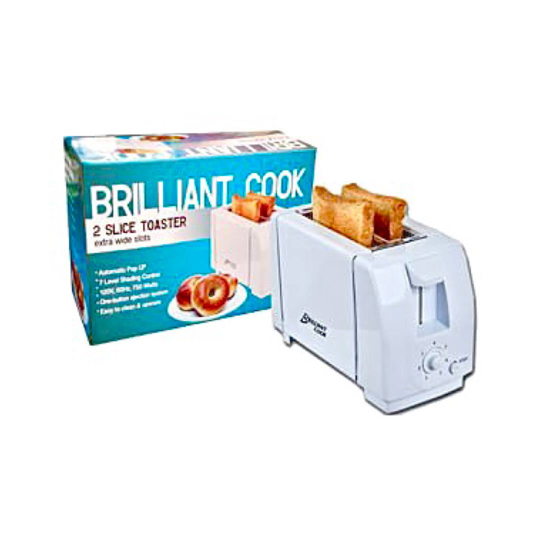 Brilliant Cook Compact Smart 2 Slice Toaster