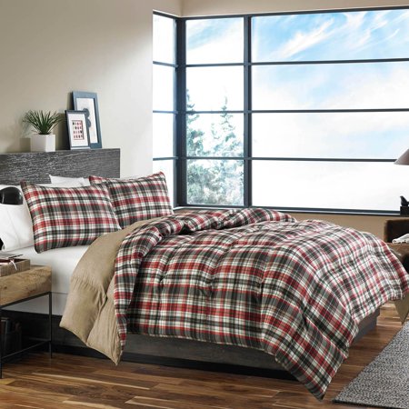 Eddie Bauer Down-Alternative Comforter Set, Astoria (Red ...