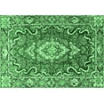 thumbnail image 1 of Ahgly Company Indoor Rectangle Medallion Emerald Green Traditional Area Rugs, 8' x 10', 1 of 4