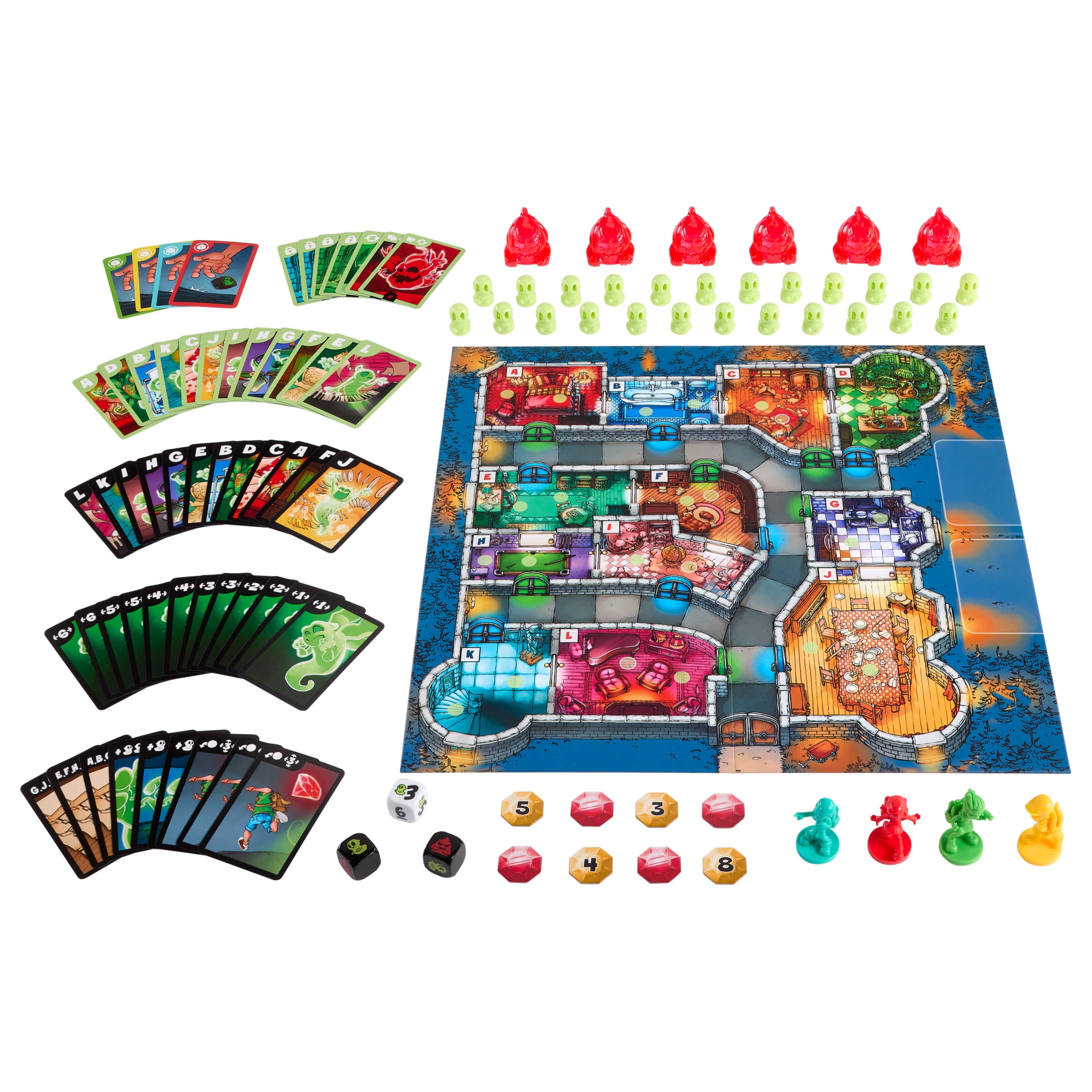 Ghost Fightin' Treasure Hunters Anniversary Edition Board Game, Cooperative Family Game with 2 Ways to Play for 2-5 Players