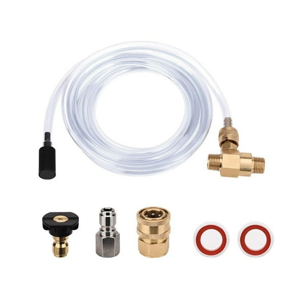 Pressure Washer Chemical Injector Set Adjustable Soap Dispenser 3/8" Kit