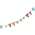 thumbnail image 2 of Bandera colorida banderín de cuerda para acampar NikouMX decoración de 3 banderines, 2 of 8