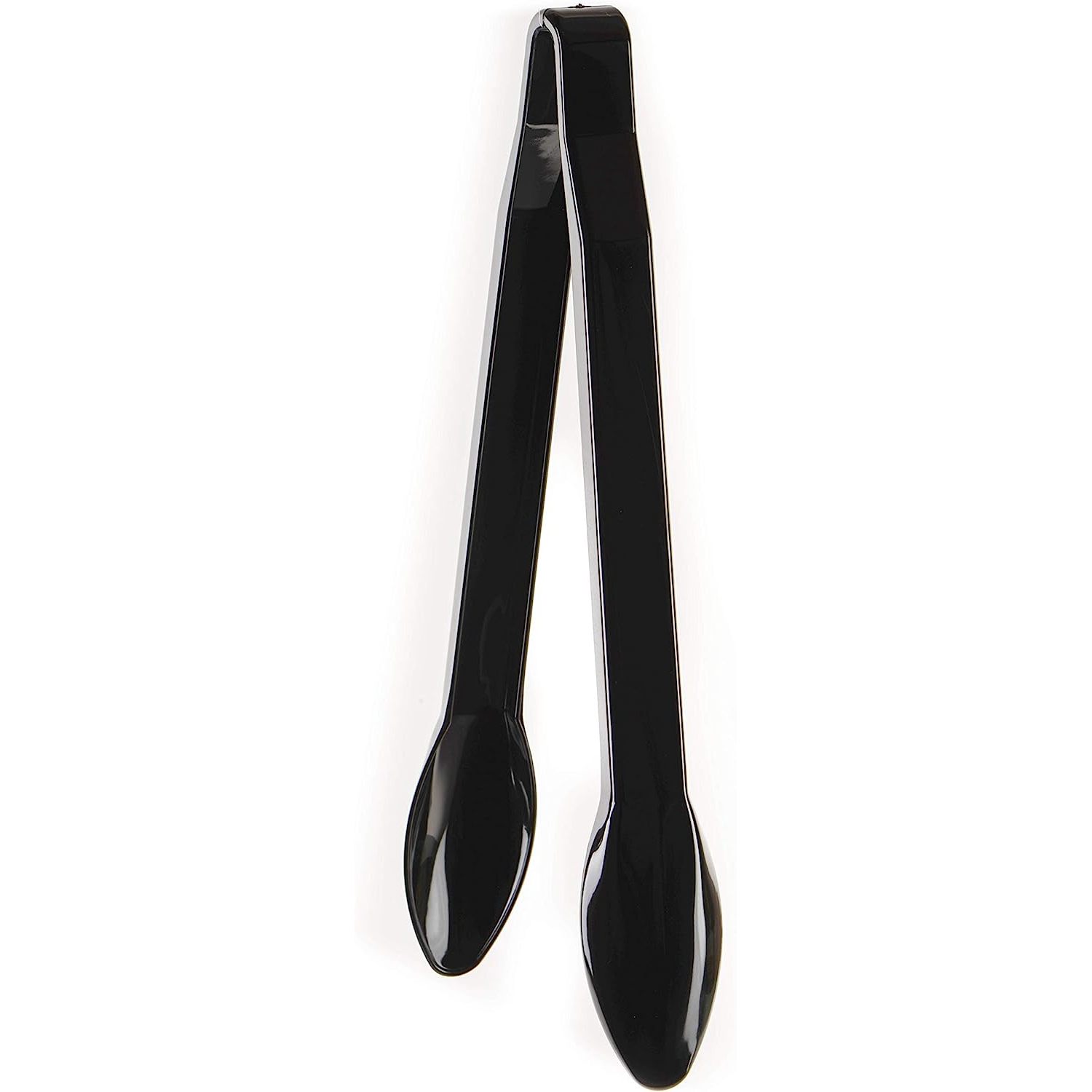 Set of 6 Heavy Duty Black Serving Tongs 12 inch Plastic