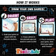 Pixicade Draw Your Own Video Game Creator Kit for Kids Ages 6+ – Turn Hand-Drawn Art into Playable Games