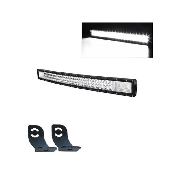 AUXTINGS Barra LED 72 Cm 180W Offroad – Combinata Spot/Flood 6000K IP67 Con Telecomando E Cablaggio – Per Camion, 4x4, Barca