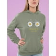thumbnail image 2 of Daisy Bicycle Positive Quote Hoodie Women -Image by Shutterstock, Female Medium, 2 of 4