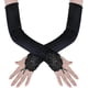 thumbnail image 2 of Long Opera Party 20s Satin Gloves Stretchy Adult Size Elbow Length, 2 of 5