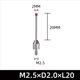 thumbnail image 2 of 2X Puntas de Medición de Sonda CNC M2.5 Punta de Aguja de 2 mm Eje de Porcelana Calibrador de CNC Sonda de Medición Máquinas CMM A, 2 of 4