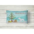 thumbnail image 2 of Bedlington Terrier Merry Christmas Tree Canvas Fabric Decorative Pillow, 2 of 3