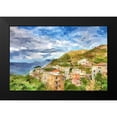 thumbnail image 2 of Bolokofsky, Ronald 24x17 Black Modern Framed Museum Art Print Titled - Italie Cinque Terre, 2 of 5