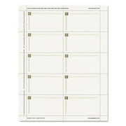 Geographics Capital Gold Design Business Cards 3 1/2 x 2 65 lb Stock Ivory 150/Pack 47367S