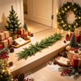 thumbnail image 4 of Qwtwty Christmas Garland for Mantle, Real Touch WFaux Needles Garland for Stairs Railing Fireplace Outdoor Indoor Wall, 4 of 7