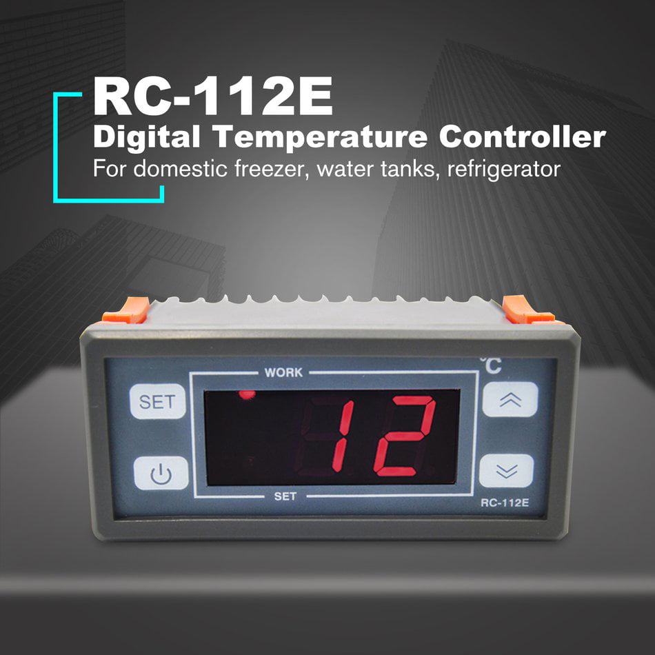 Tivollyff RC-112E Digital Temperature Controller Thermostat Microcomputer Thermoregulator Refrigerator Thermocouple Controller 
